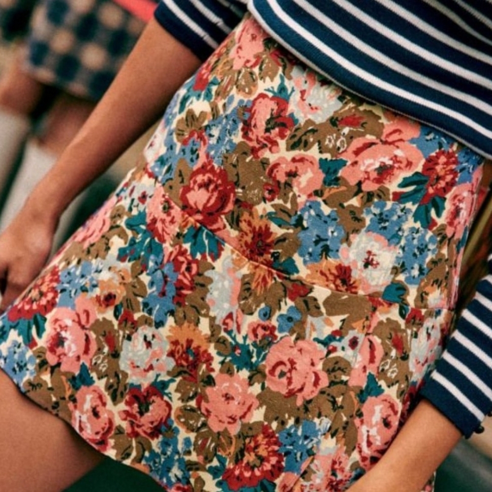 Sezane Nour Skirt in Falling Flowers 44 (12)